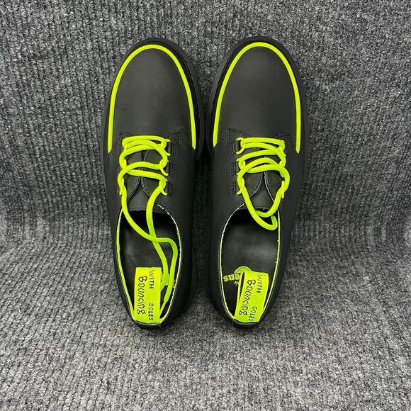 NEW Dr. Martens Ramsey ALT Creeper Leather Oxfords Black Neon Green Men 10 / 11W main image 8